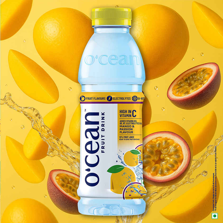 O'cean Beverages Mango and Passion Flavoured Water Bottle