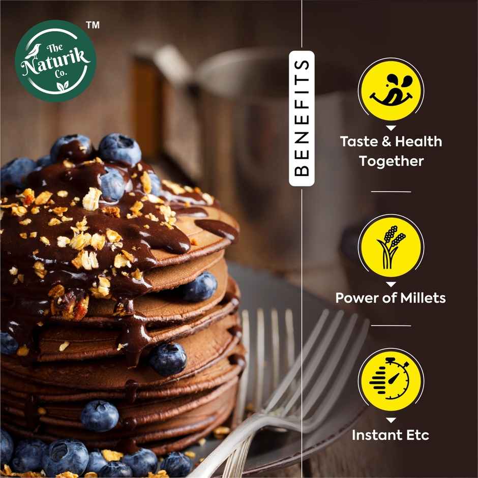 The Naturik Co High Protein Millet Pancake Double Chocolate