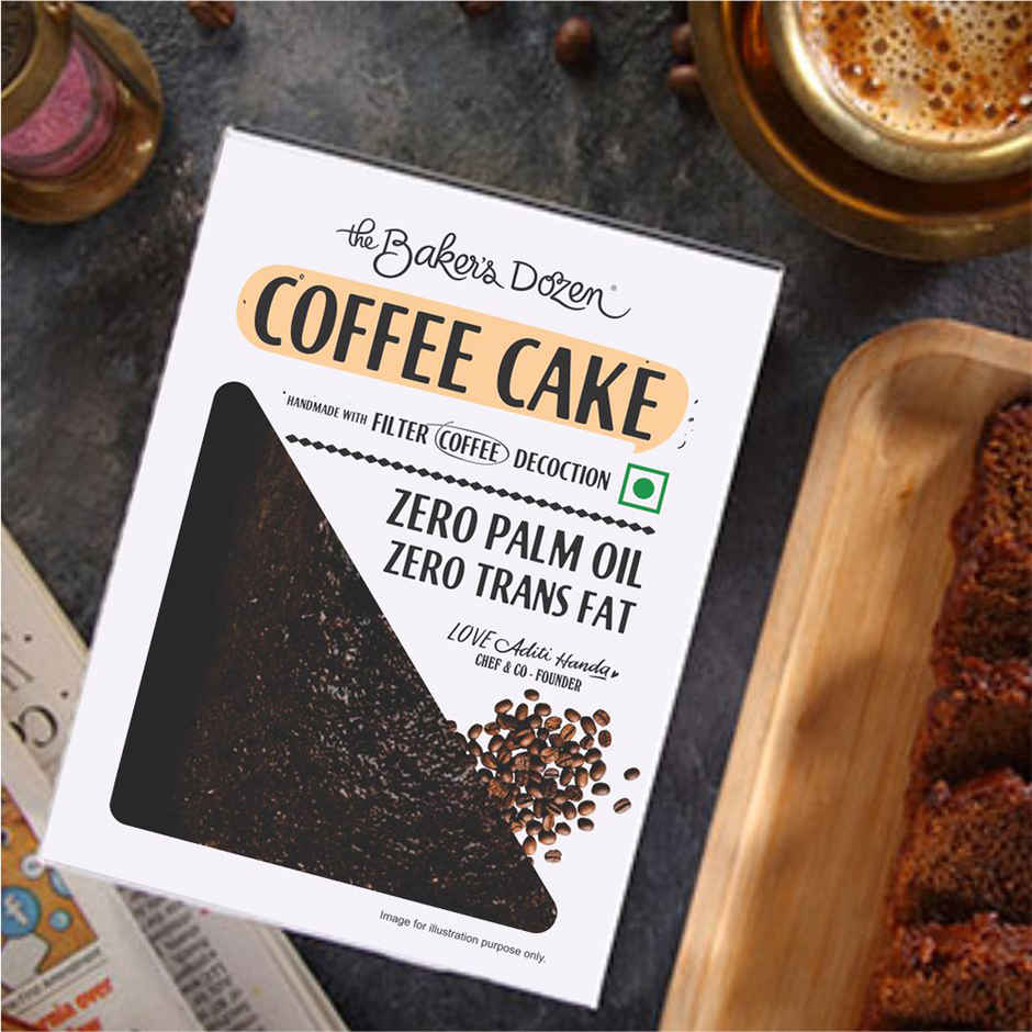 The Baker's Dozen Coffee Cake | Filter Coffee Decoction | Vegan Cake | Tea Cake | Zero Palm Oil