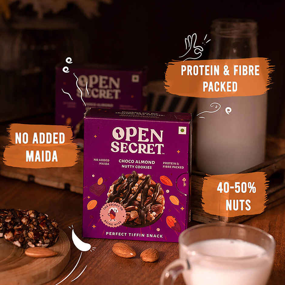 Open Secret Zero Maida Chocolate Almond Flavoured Biscuits | Artificial Flavour-free Combo