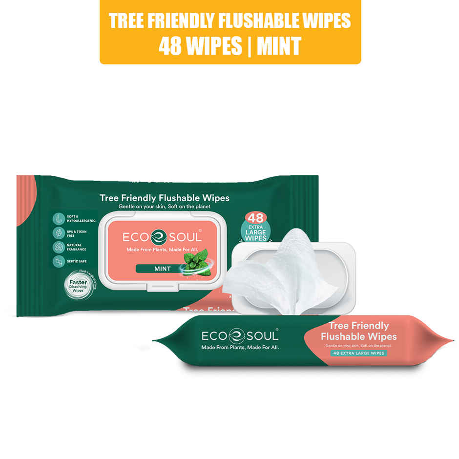 Flushable WetToilet Wipes | Eco Soul