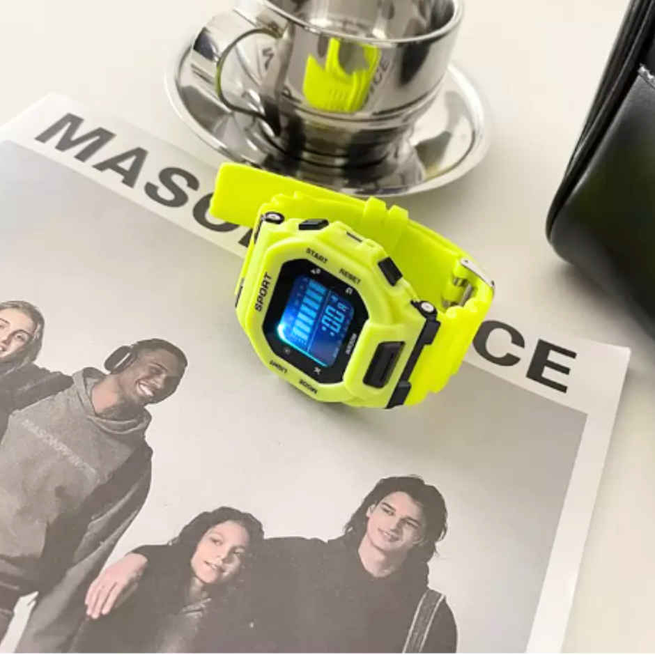 Kids Digital Watch | Multifunctional| Green | Se7en