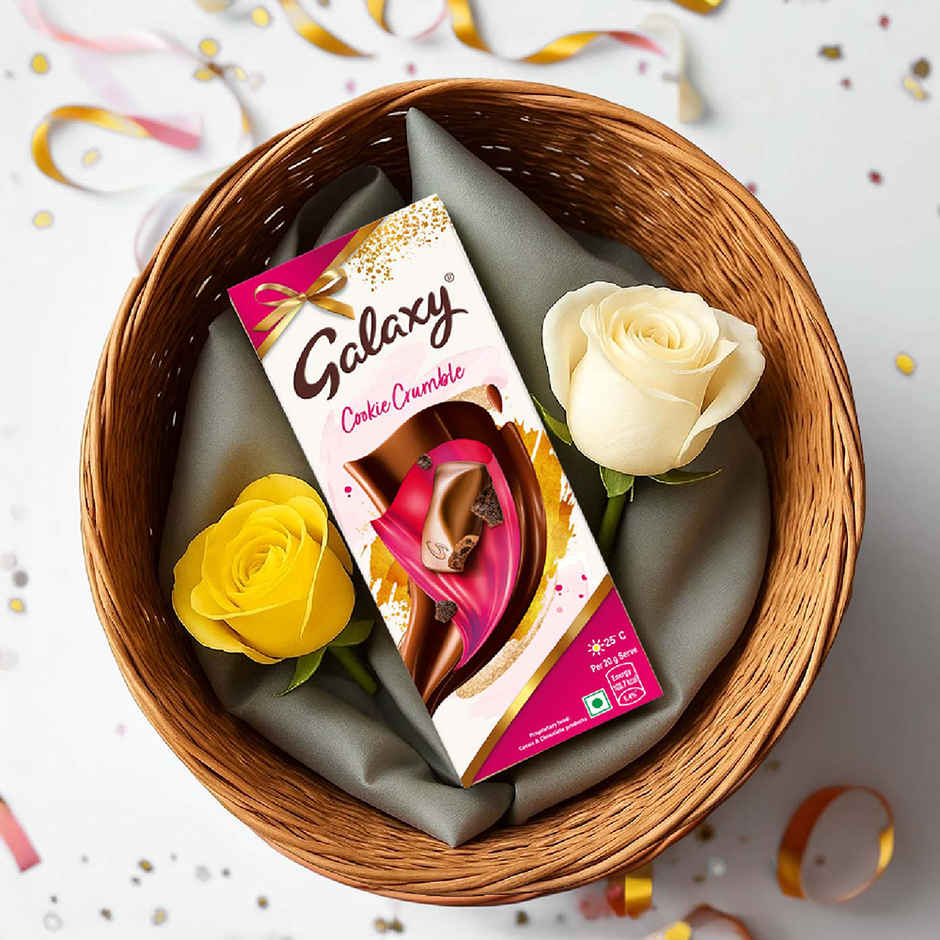 Galaxy Cookie Crumble Women's Day Special Chocolate Bar For Gifting
