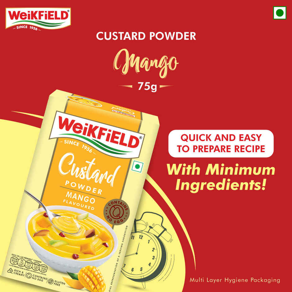 Weikfield Custard Powder Mango Flavoured Carton