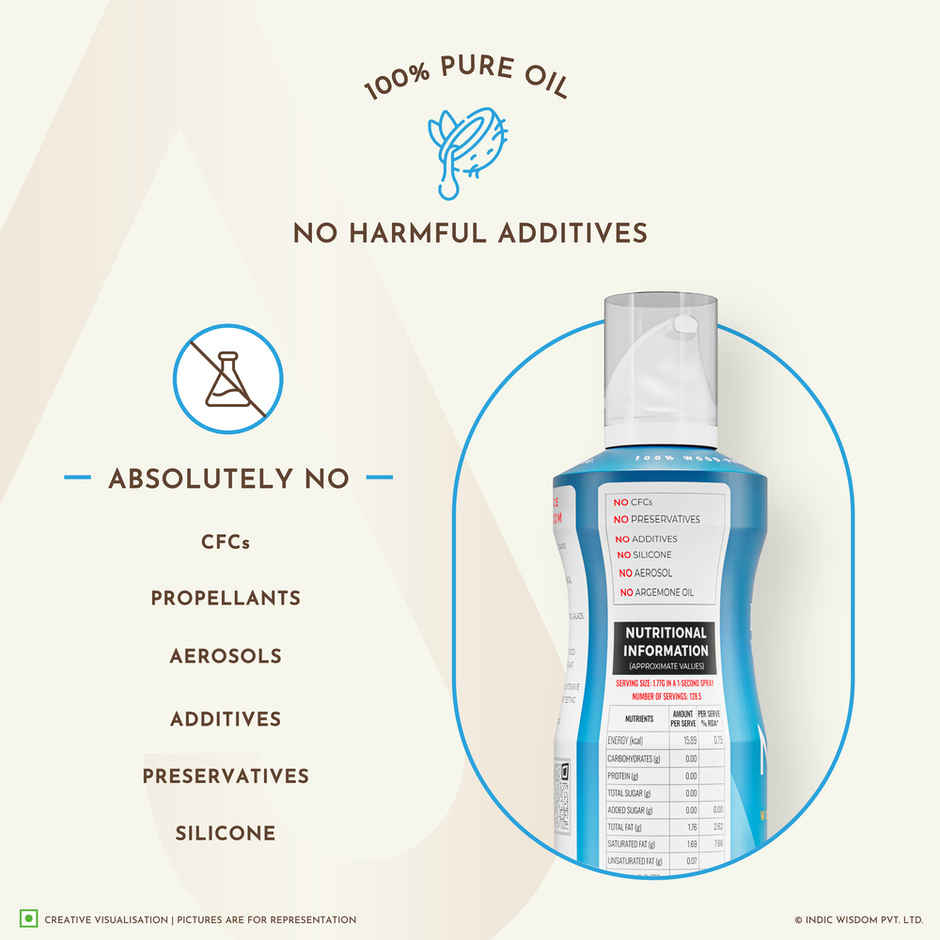 Indic Wisdom Nava Spray - Virgin Coconut Wood Pressed Oil (Multi-Purpose)