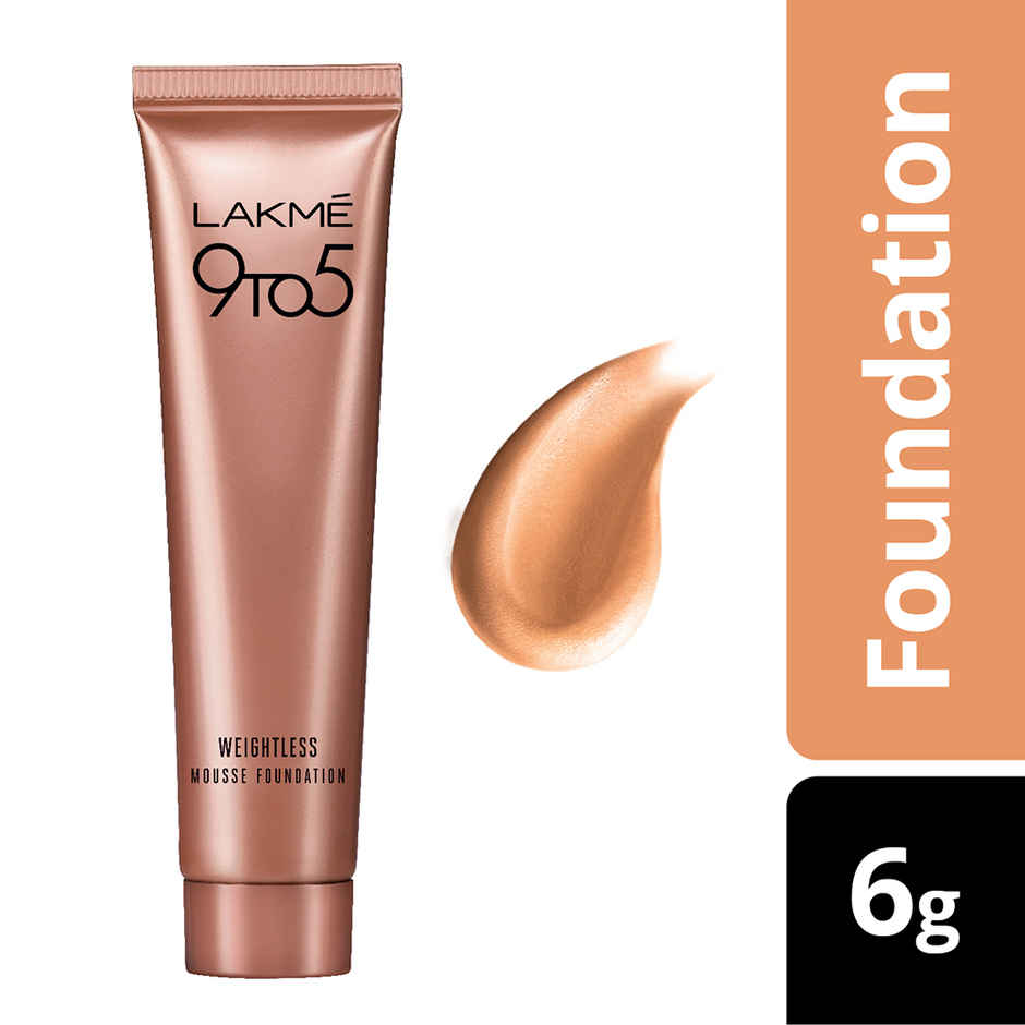 Lakme 9 To 5 Weightless Mousse Foundation | Rose | Ivory