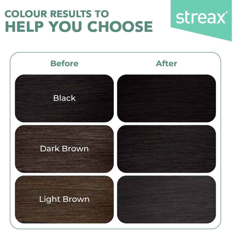 Streax Cream Hair Colour Natural Black