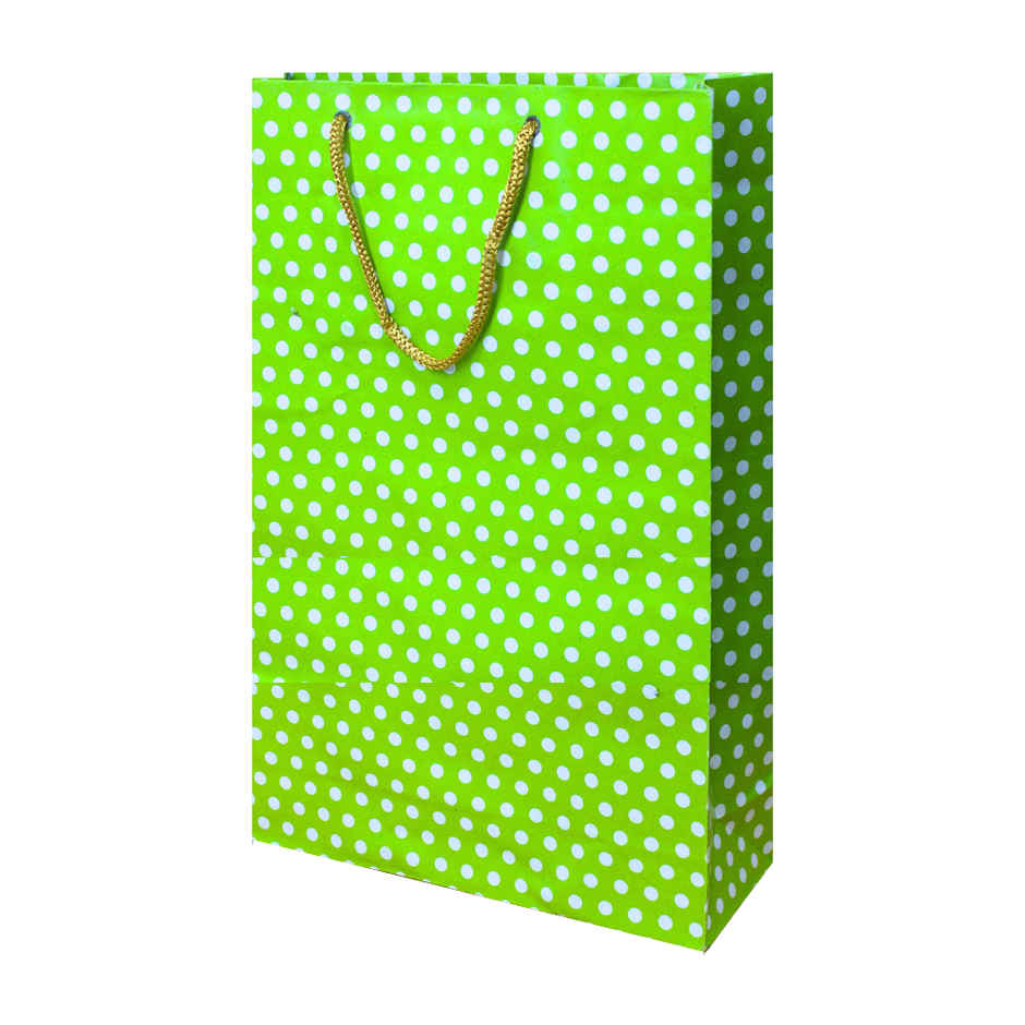 SE7EN Polka Dot Gifting Paper Bag | Green - M