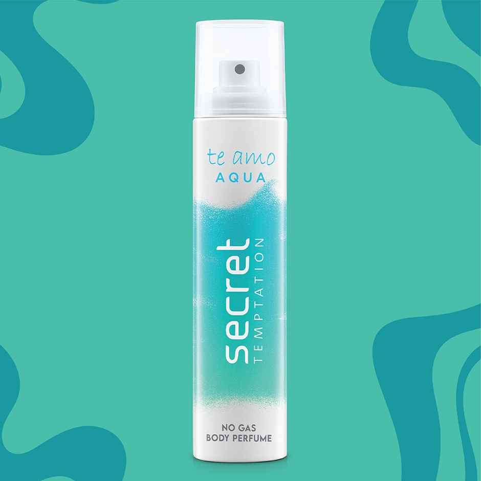 Secret Temptation Te Amo Aqua No Gas Perfume Body Spray for Women