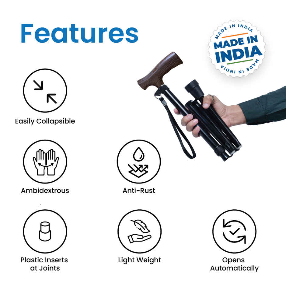 Tata 1Mg Foldable Walking Stick