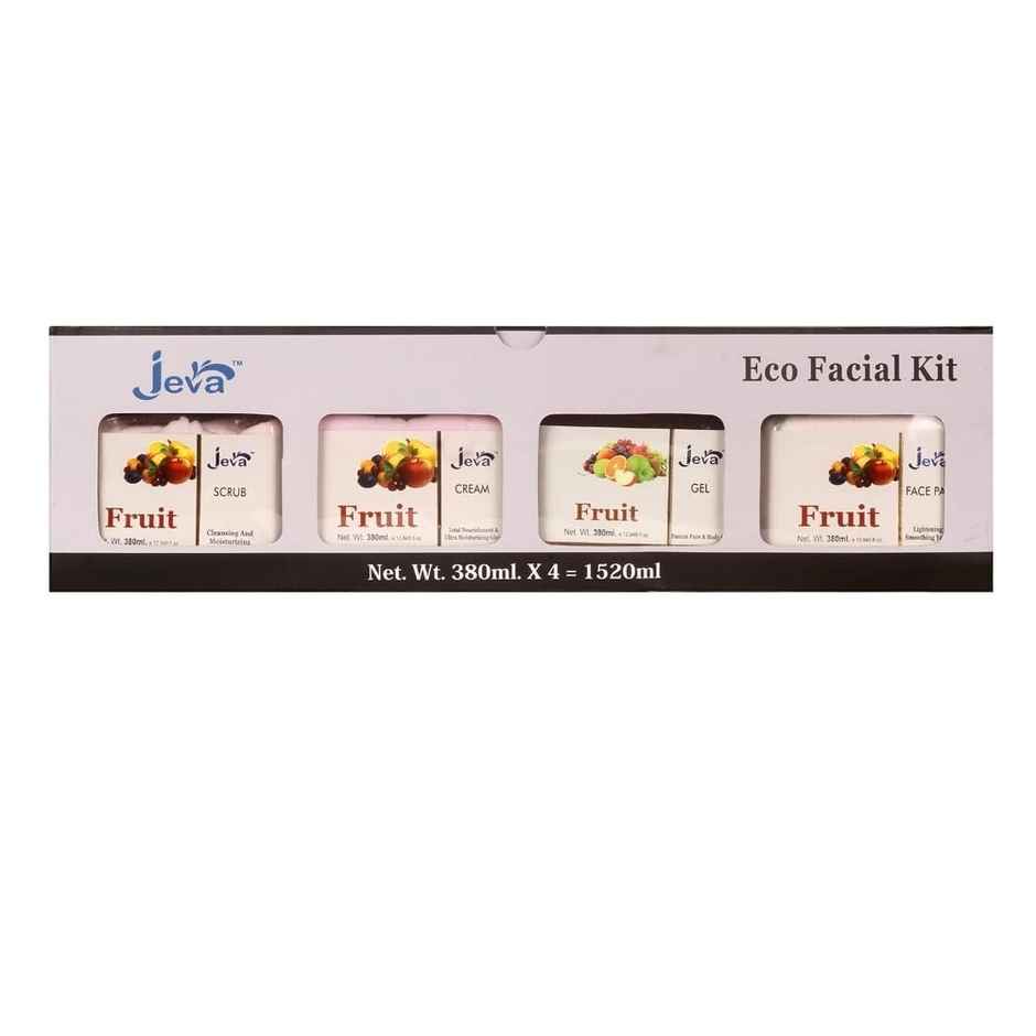 Jeva Fruit Eco Facial Kit for Total Nourishment & Ultra Moisturization for All Skin Types