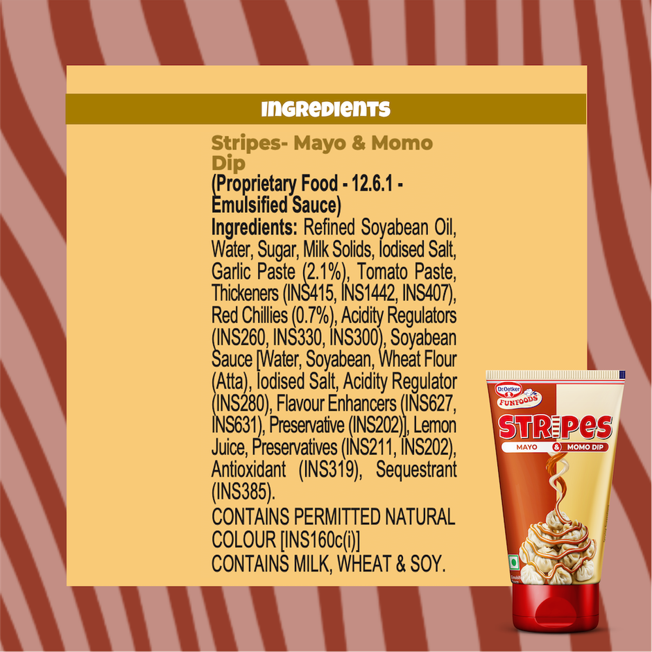 Dr. Oetker Funfoods Stripes - Mayo & Momo Dip