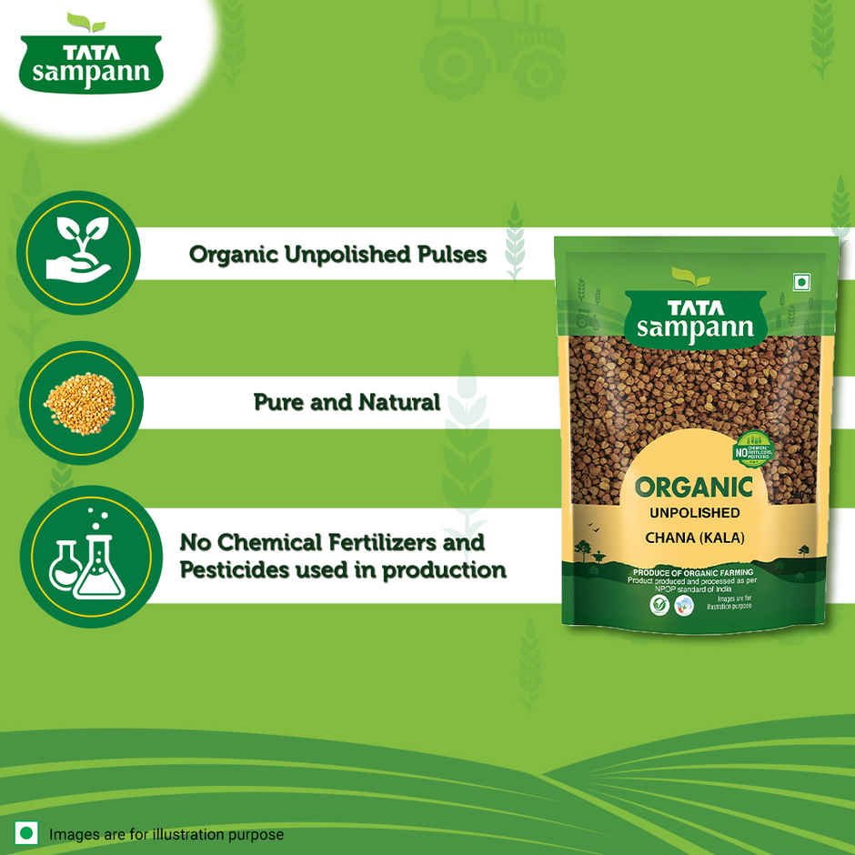Tata Sampann Organic Unpolished Brown (Kala) Chana