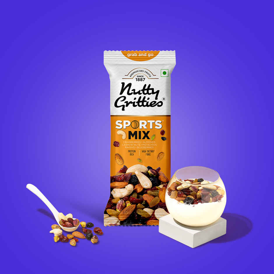 Nutty Gritties Premium Sports Mix - High Protein Snack