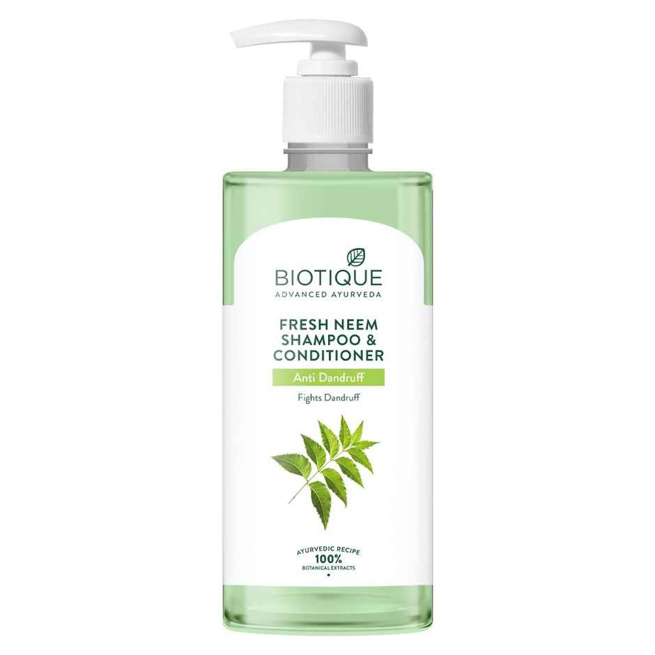 Biotique Fresh Neem Anti-Dandruff Shampoo And Conditioner