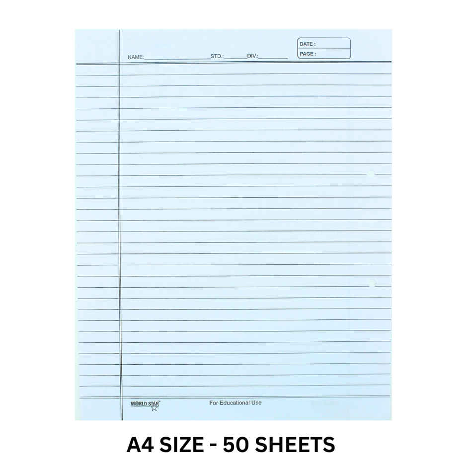 Ruled Sheets - High-Quality Paper | White