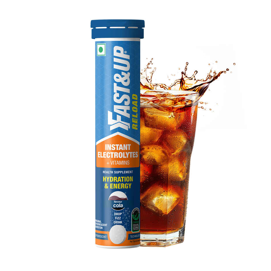 Fast&Up Reload Lime & Lemon Instant Energy Drink 5 Essential Electrolytes(20pc) & Fast&Up Reload Cola Instant Energy Drink 5 Essential Electrolytes(20pc) Combo