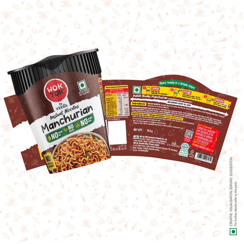 Wok Tok by Veeba Instant Cup Noodles Manchurian