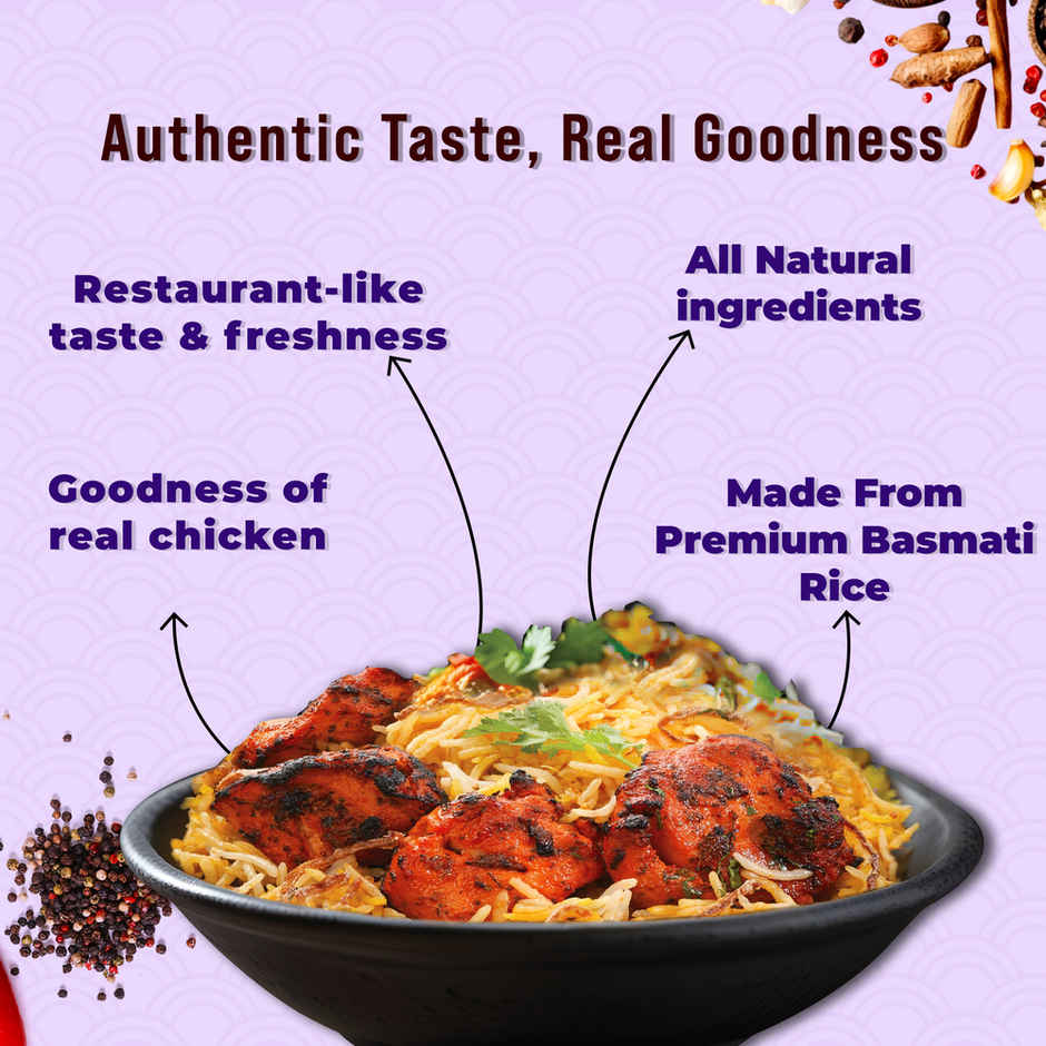 Wow! Chicken Tikka Biryani | Instant Meal