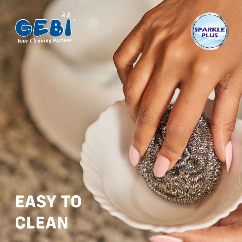 Gebi Shinewell Stainless Steel Scrubber | 3 pcs