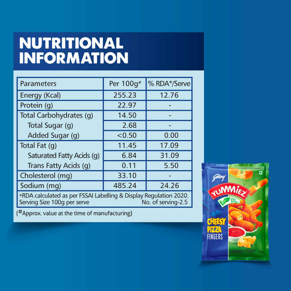Godrej Yummiez Cheesy Pizza Fingers