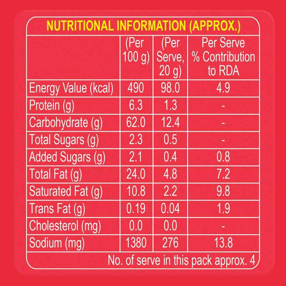Crax Curls Chatpata Masala Crisps 82.0 Gram(82gms) & Crax Masala Punch Potato Chips 95.0 Gram(95gms) Combo