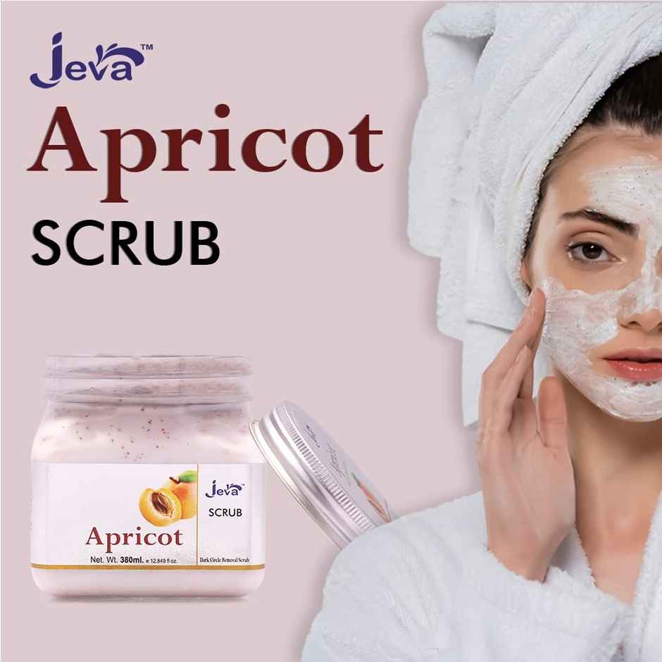 Jeva Apricot Body Scrub - Exfoliating & Dark Spot Reducing Gel for Radiant Skin