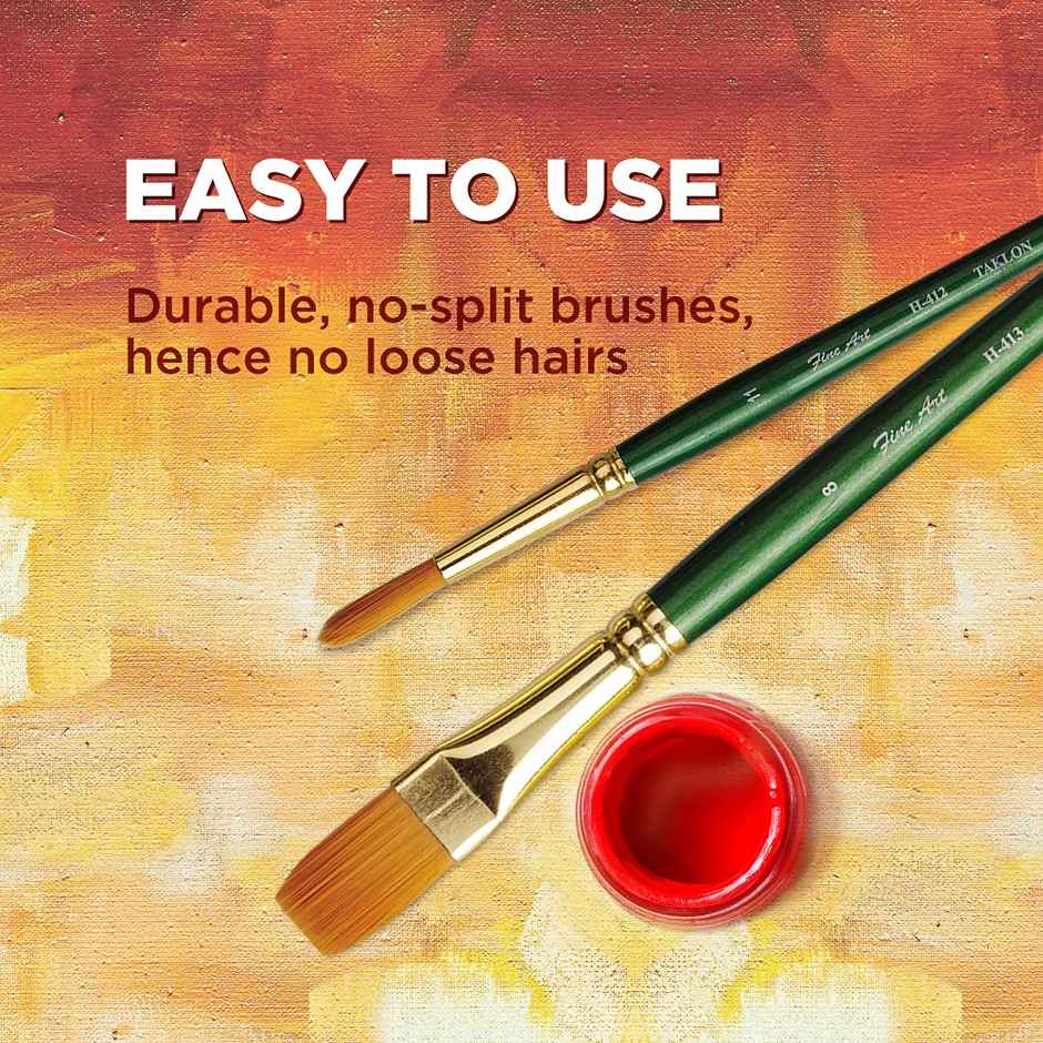 Pidilite Fine Art Painting Round Shape Brushes (Set Of 4, Sizes: 0,2,4,6)