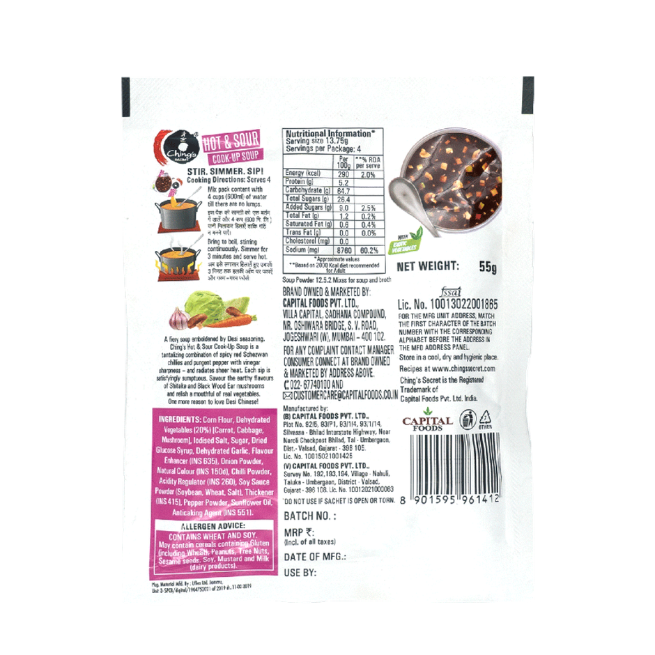 Chings Instant Soup - Hot And Sour