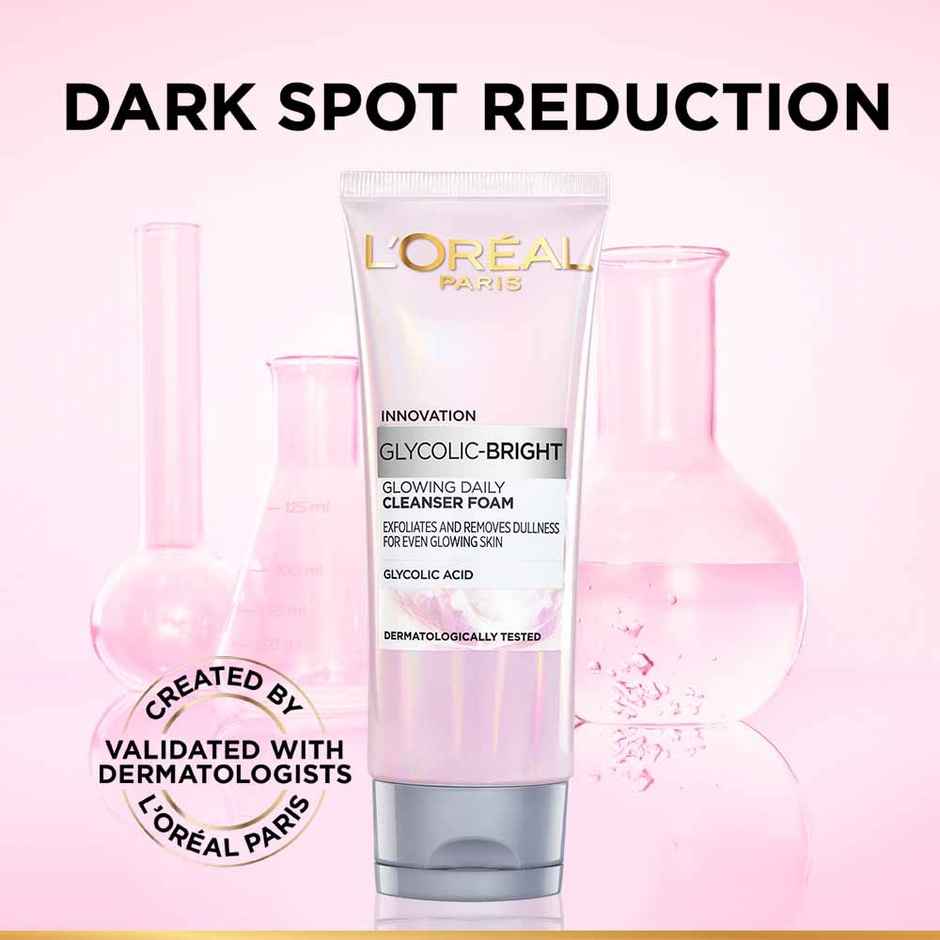 L'Oreal Paris Glycolic Bright Daily Foaming Face Cleanser Glycolic Acid Face Wash