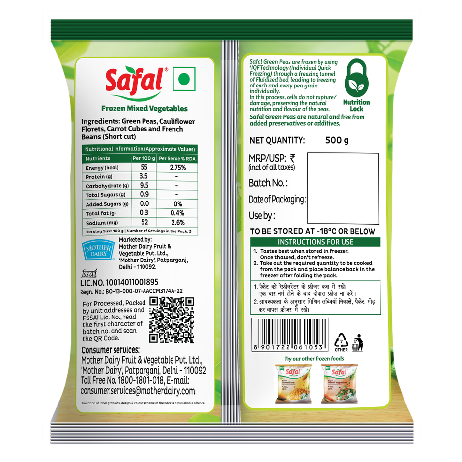 Safal Frozen Green Peas