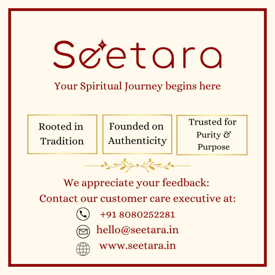 Seetara Pure Gangajal - Holy Ganga Water for Puja (100 ml)