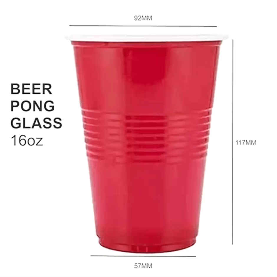 Beer Pong Glasses | Pack of 10 | Assorted Colors | Se7en
