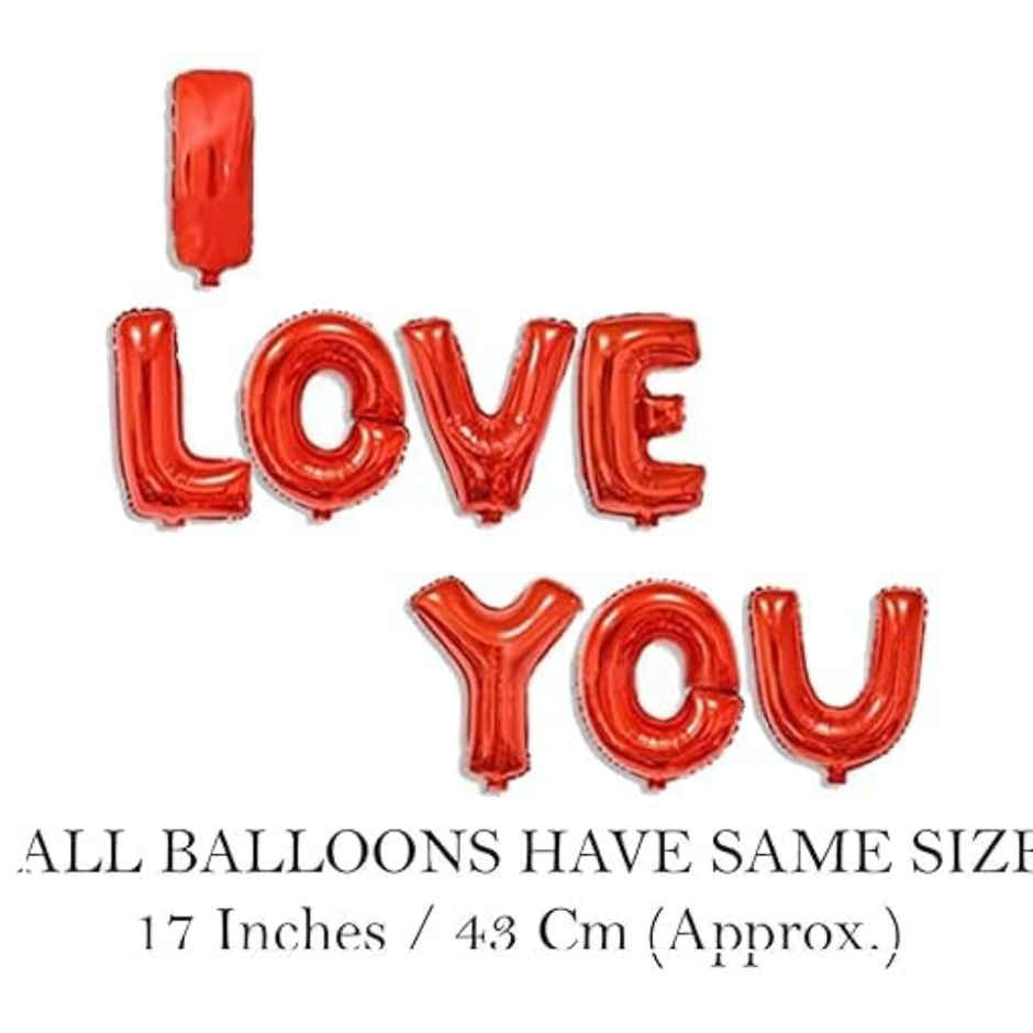 I Love You Foil Balloons | Let's Vybe