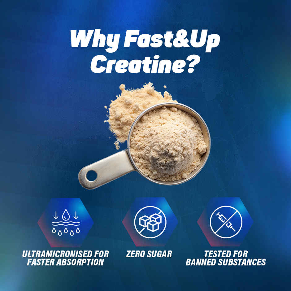 Fast&Up Micronised Creatine Monohydrate, Unflavoured