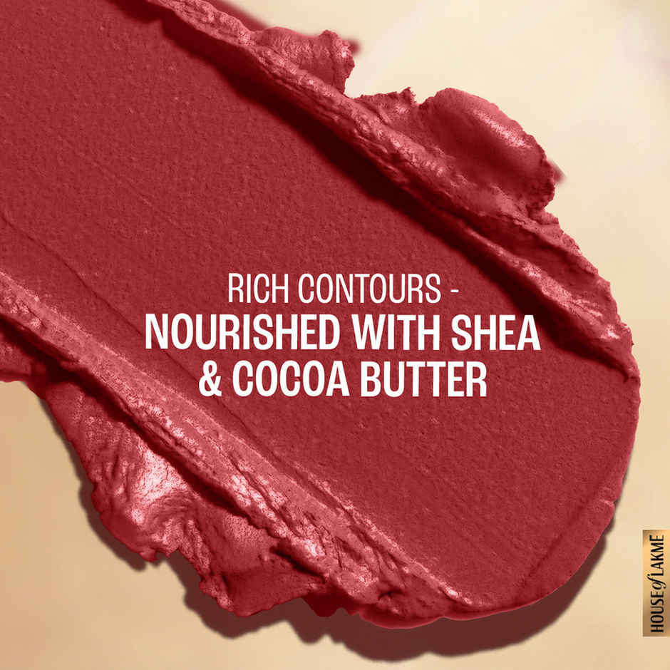 Lakme 9to5 Powerplay Priming Matte Lipstick, Lasts 16hrs, Cherry Chic