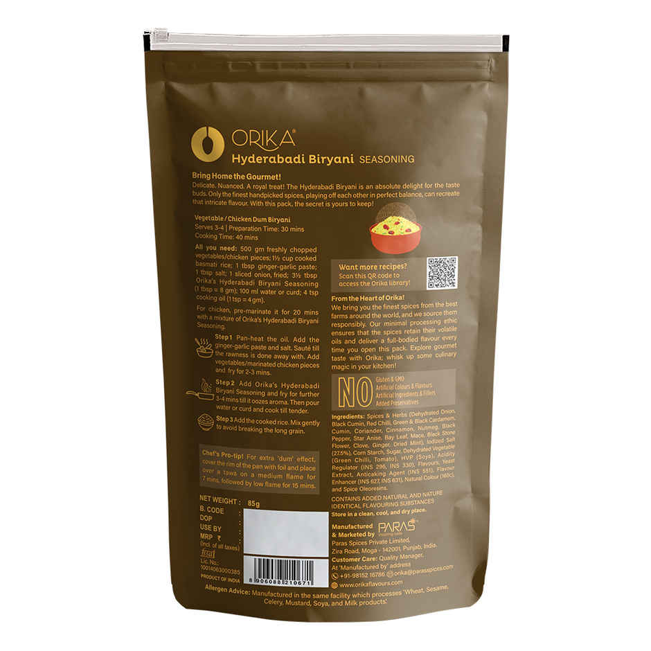 Orika Hyderabadi Biryani Seasoning | Biryani Masala