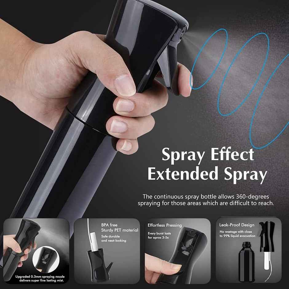 Bronson Professional Hair Spray Bottle Refillable Continuous Ultra Fine Water Mist