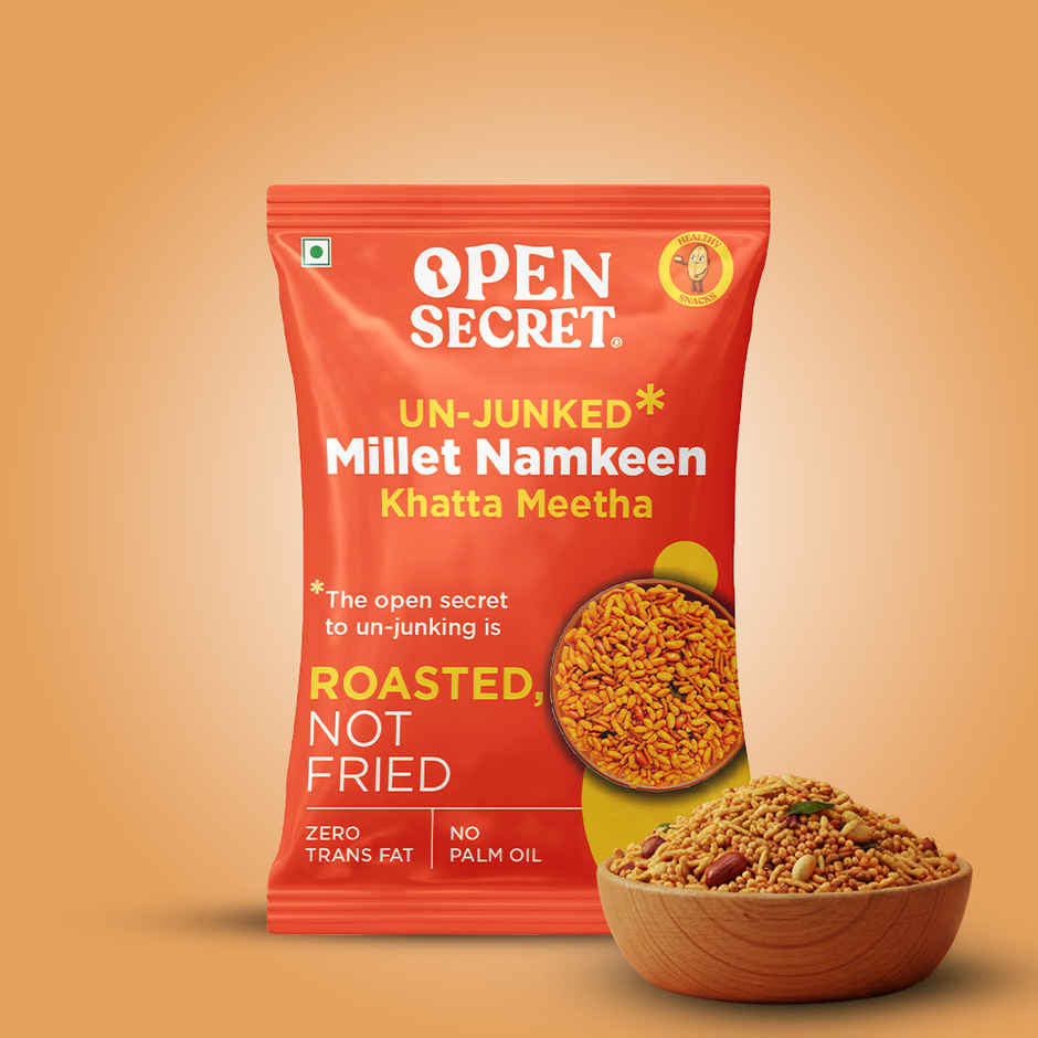 Open Secret Healthy Namkeen Khatta Meetha | Roasted Snacks, No Palm Oil contains millets
