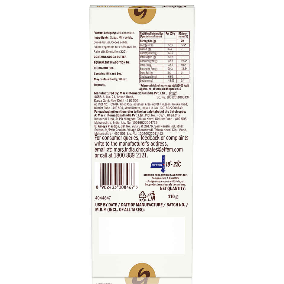 Galaxy Smooth Milk Women's Day Special Chocolate Bar For Gifting