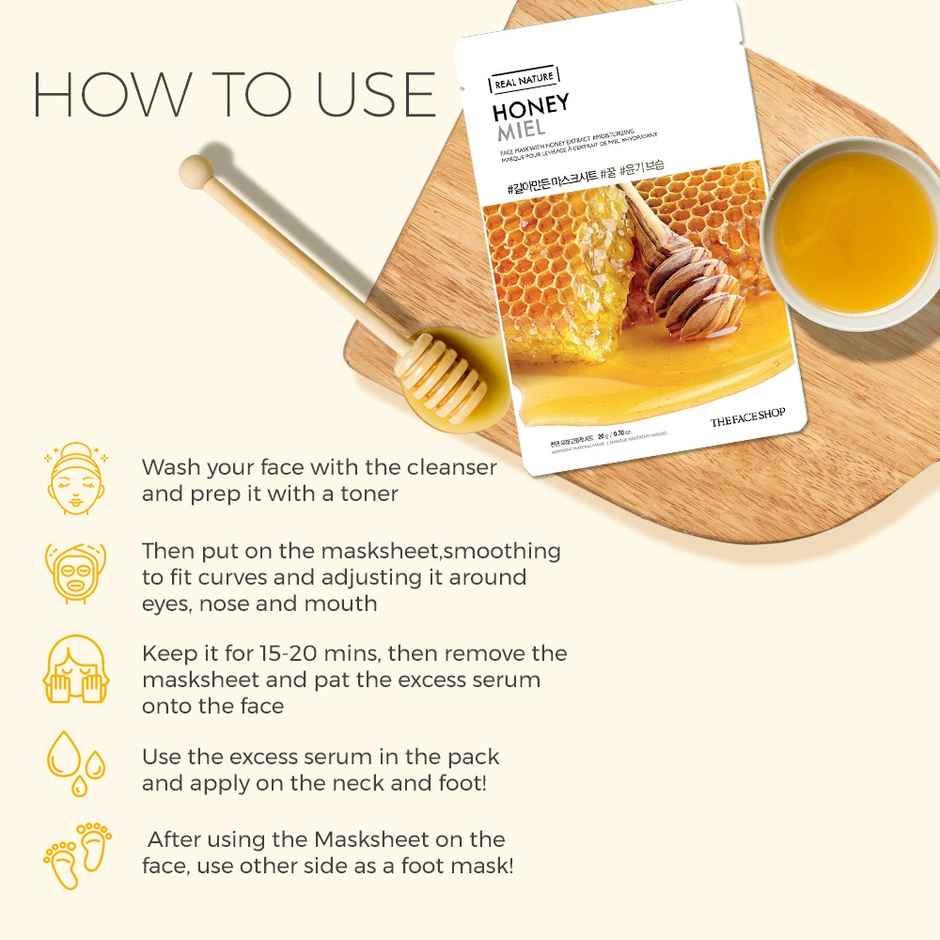 The Face Shop Real Nature Honey Face Mask