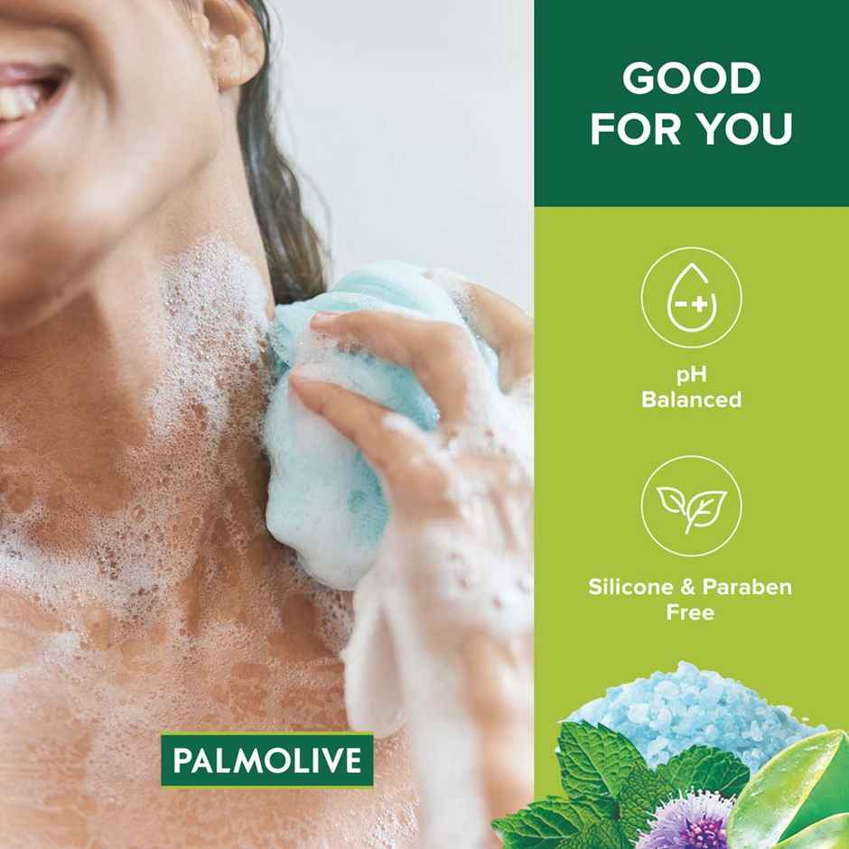 Palmolive Body Wash Feel The Massage Exfoliating Shower Gel With 100% Natural Thermal Minerals