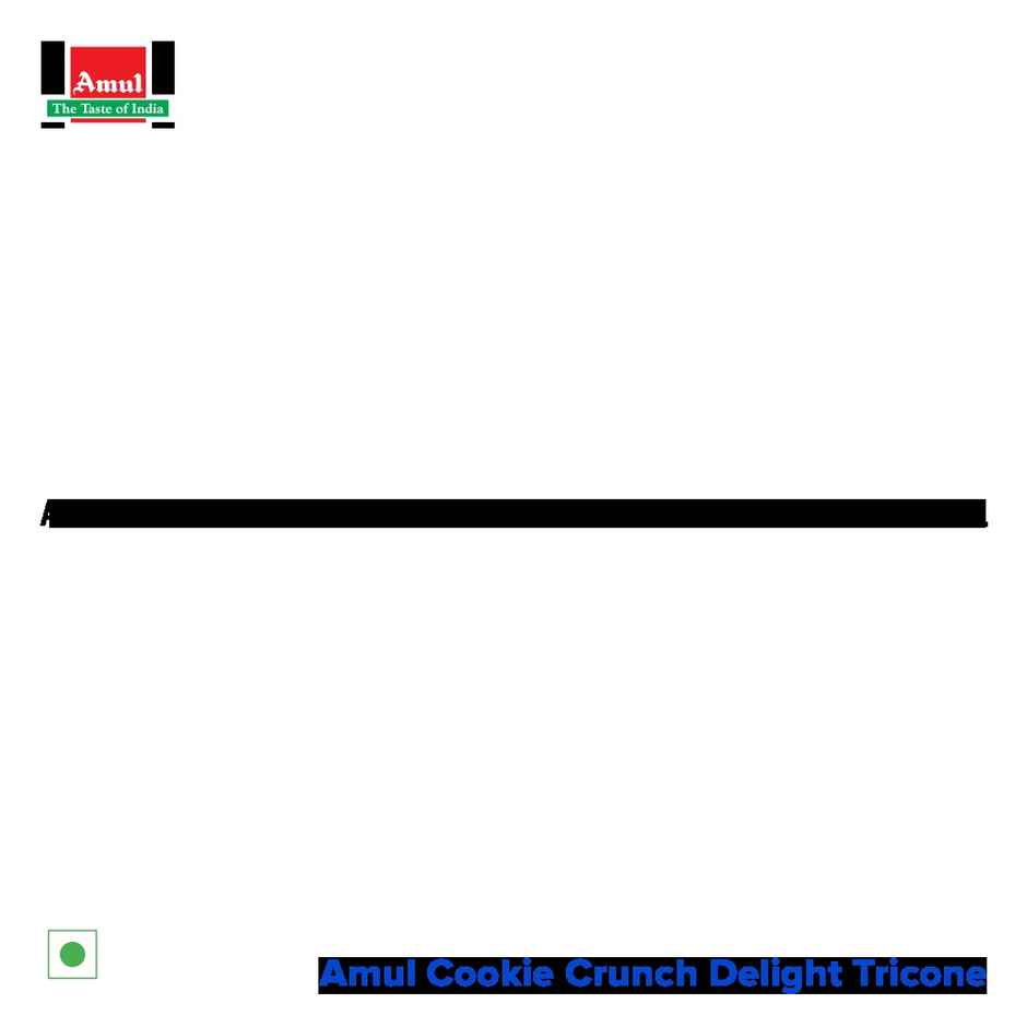 Amul Cookie Crunch Delight Ice Cream Cone Combo