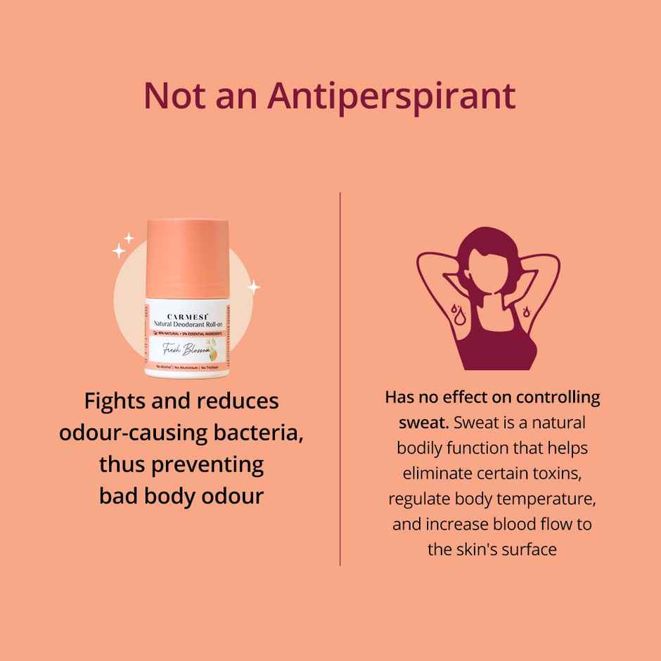 Carmesi Underarm Deodorant Roll-on for Women - Fresh Blossom