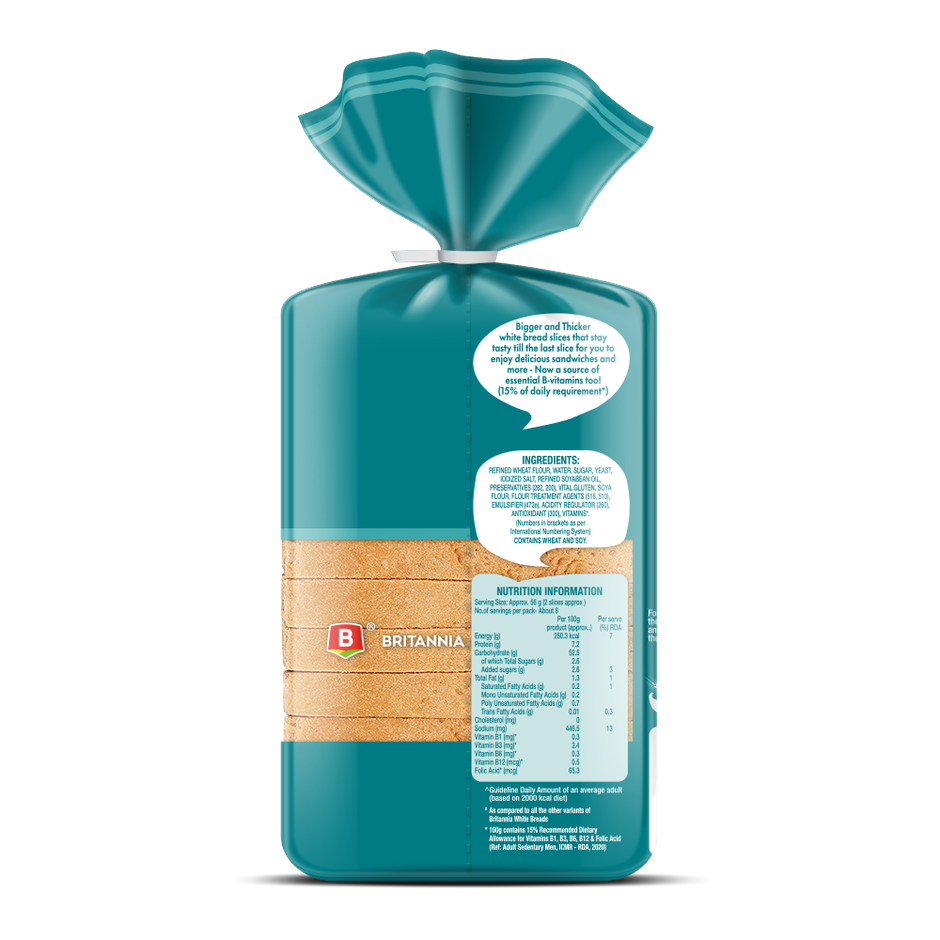 Britannia Breakfast Slice White Bread Combo