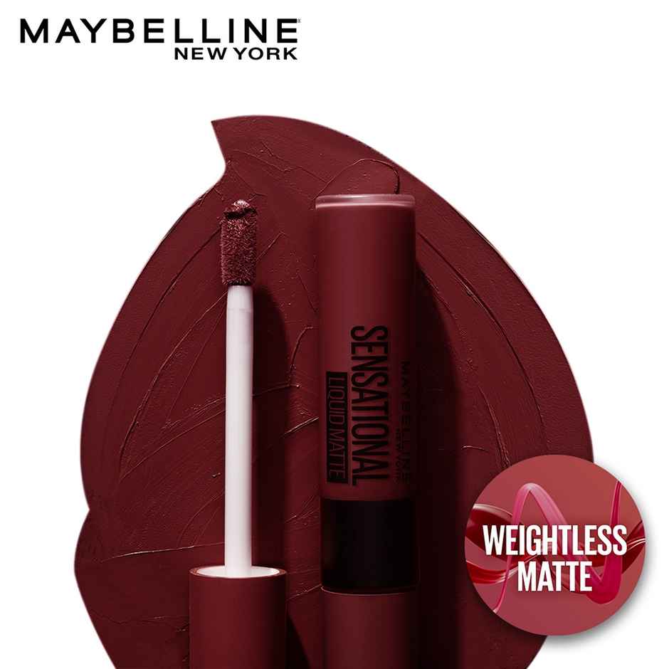 Maybelline New York Sensational Liquid Lipstick | Soft Wine | Paraben Free