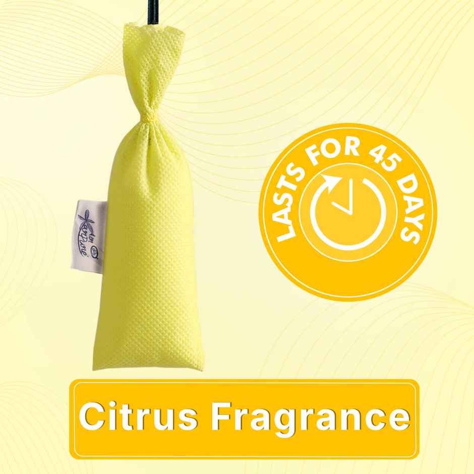 Citrus Camphor Pouch by Air Karpure | Car, Bathroom, Wardrobe & Room Freshener |From House of Cycle