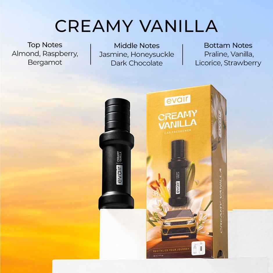 Evair Creamy Vanilla Car Air Freshener Perfume Spray