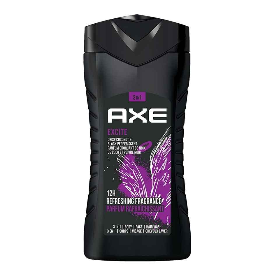 Axe Excite 3-in-1 Body,Face & Hair Wash | For Men