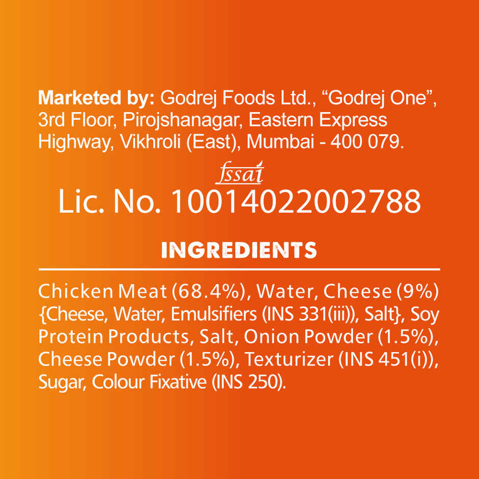 Yummiez Chicken Sausages | Cheese & Onion